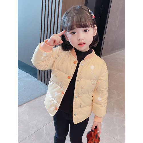 女小童冬季輕薄款羽絨棉服洋氣寶寶秋冬短款夾棉內膽外套新款棉衣 女小童冬季輕薄款羽絨棉服洋氣寶寶秋冬短款夾棉內膽外套新款棉衣