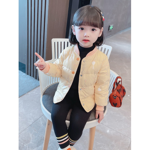 女小童冬季輕薄款羽絨棉服洋氣寶寶秋冬短款夾棉內膽外套新款棉衣 女小童冬季輕薄款羽絨棉服洋氣寶寶秋冬短款夾棉內膽外套新款棉衣