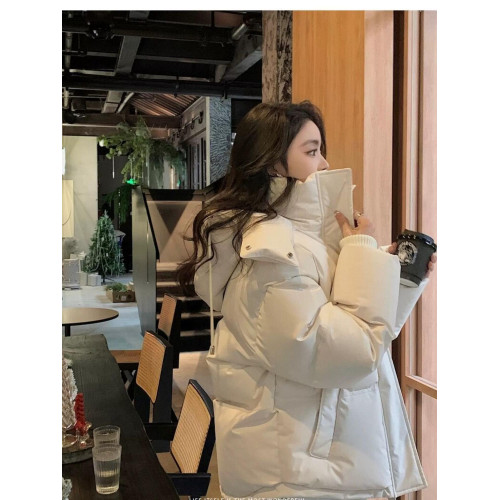 2025新款羽絨棉服女短款加厚保暖連帽棉襖外套寬松小個子麵包服潮 2025新款羽絨棉服女短款加厚保暖連帽棉襖外套寬松小個子麵包服潮