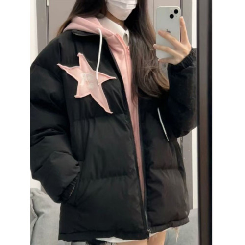 初中學生羽絨服女2025年冬季新款高中生寬松加厚可愛少女棉服外套 初中學生羽絨服女2025年冬季新款高中生寬松加厚可愛少女棉服外套