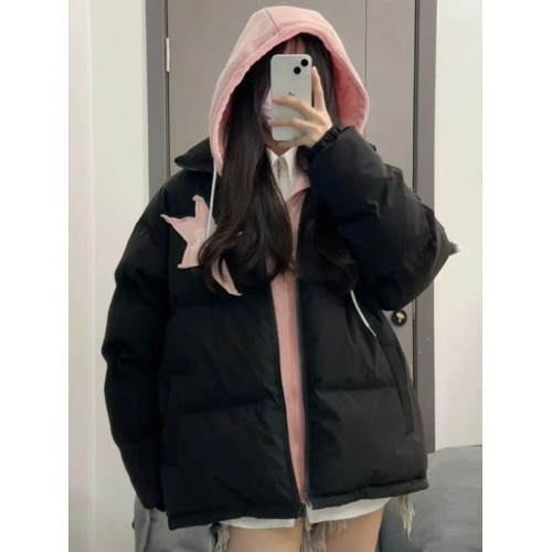 初中學生羽絨服女2025年冬季新款高中生寬松加厚可愛少女棉服外套 初中學生羽絨服女2025年冬季新款高中生寬松加厚可愛少女棉服外套