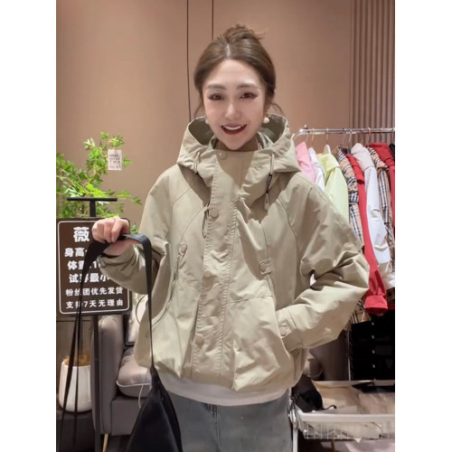 二棉沖鋒衣外套女短款2025春秋新款爆款薄棉小個子休閒風衣夾克 二棉沖鋒衣外套女短款2025春秋新款爆款薄棉小個子休閒風衣夾克