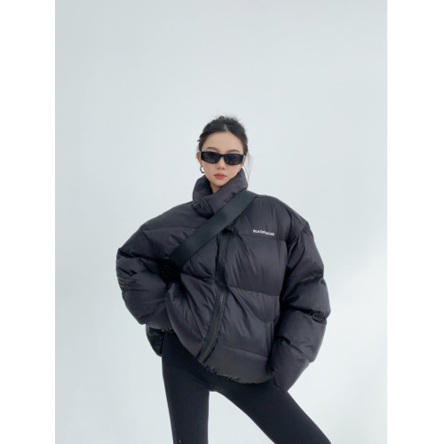 廢柴冬季美式小衆小個子羽絨棉棉服寬松加厚短款肯豆黑色棉衣女潮 廢柴冬季美式小衆小個子羽絨棉棉服寬松加厚短款肯豆黑色棉衣女潮