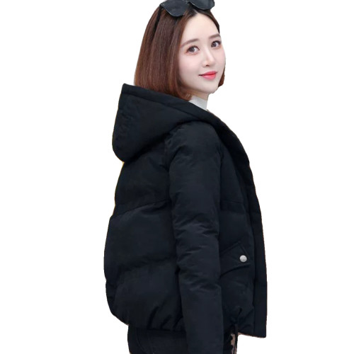 稻草人鹿皮絨羽絨棉服女外套冬季2025新款時尚短款輕薄連帽小棉襖 稻草人鹿皮絨羽絨棉服女外套冬季2025新款時尚短款輕薄連帽小棉襖