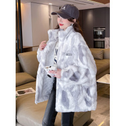 羊羔毛棉衣女秋冬季毛絨外套2025新款初高中學生加絨加厚毛毛棉服