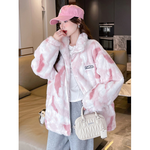 羊羔毛棉衣女秋冬季毛絨外套2025新款初高中學生加絨加厚毛毛棉服 羊羔毛棉衣女秋冬季毛絨外套2025新款初高中學生加絨加厚毛毛棉服