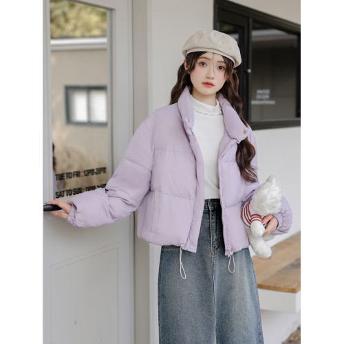 帛卡琪2025冬季新款立領加厚保暖棉衣女韓版輕薄羽絨棉服短款外套