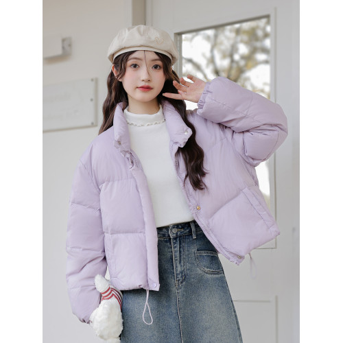 帛卡琪2025冬季新款立領加厚保暖棉衣女韓版輕薄羽絨棉服短款外套