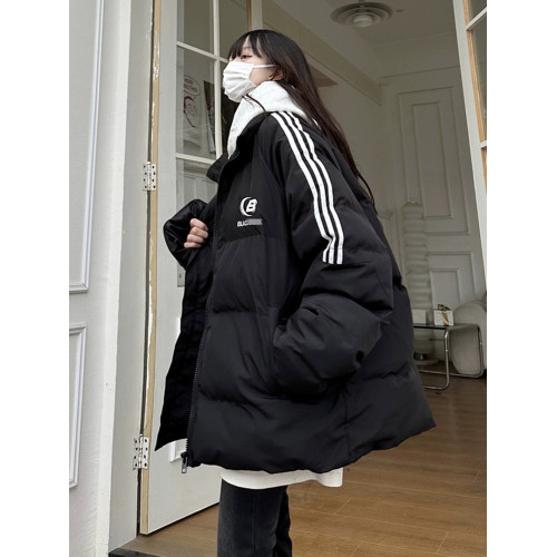 三條杠情侶羽絨棉服女2025新款冬季韓系寬松百搭加厚棉襖小個子潮 三條杠情侶羽絨棉服女2025新款冬季韓系寬松百搭加厚棉襖小個子潮