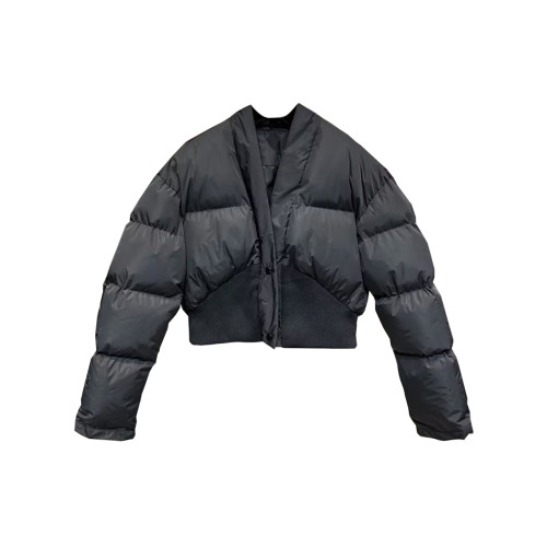 秋冬新款黑色加厚保暖棉服外套女裝小香風短款小個子棉襖棉衣上衣