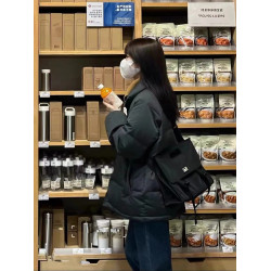 羽絨棉服女2025年新款冬季棉襖外套小個子短款棉衣oversize麵包服