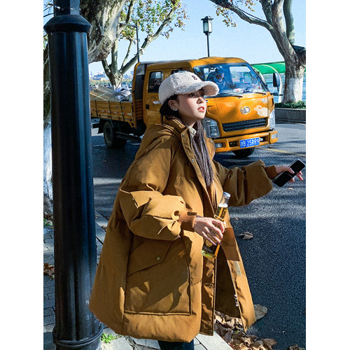 300斤特大碼女裝羽絨棉服女冬季設計感韓版寬松百搭加厚工裝棉衣 300斤特大碼女裝羽絨棉服女冬季設計感韓版寬松百搭加厚工裝棉衣