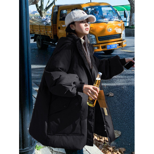 300斤特大碼女裝羽絨棉服女冬季設計感韓版寬松百搭加厚工裝棉衣 300斤特大碼女裝羽絨棉服女冬季設計感韓版寬松百搭加厚工裝棉衣