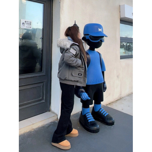 軍綠色毛領派克羽絨棉服女生冬季美式短款鹽系小個子學生棉襖外套 軍綠色毛領派克羽絨棉服女生冬季美式短款鹽系小個子學生棉襖外套