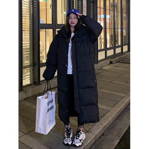 羽絨棉服女中長款韓版寬松過膝棉衣棉襖2025冬季新款oversize外套 羽絨棉服女中長款韓版寬松過膝棉衣棉襖2025冬季新款oversize外套