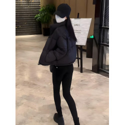 2025冬季短款羽絨棉服女加厚設計感小衆ins慵懶風小個子百搭棉衣