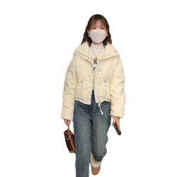 今年流行羽絨棉服女2025冬季爆款新款小個子加厚麵包服棉衣短外套