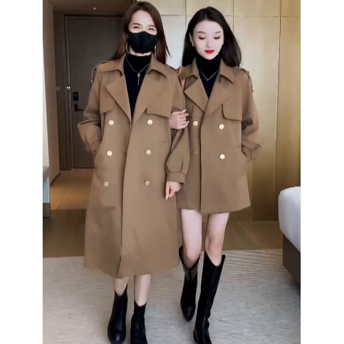 棉服女風衣外套2025新款春秋冬韓版加棉中長款爆款小個子夾棉大衣 棉服女風衣外套2025新款春秋冬韓版加棉中長款爆款小個子夾棉大衣