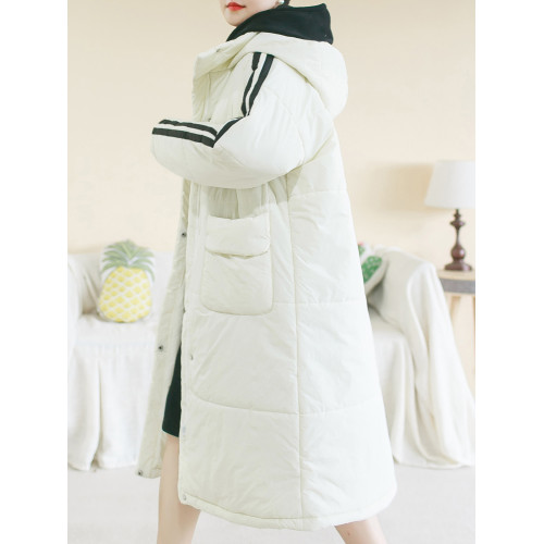 胖妹妹2025冬裝學院風連帽棉衣外套 大碼韓系夾 胖妹妹2025冬裝學院風連帽棉衣外套 大碼韓系夾