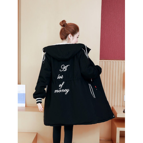 冬季外套顯瘦大碼女裝加厚加絨棉衣休閒胖MM羊羔毛棉服女中長款 冬季外套顯瘦大碼女裝加厚加絨棉衣休閒胖MM羊羔毛棉服女中長款