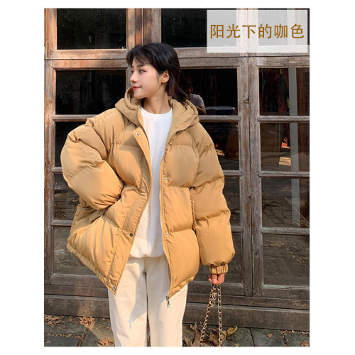 2025秋冬新款大碼女裝胖mm百搭羽絨棉寬鬆休閒麵包服棉服棉衣外套