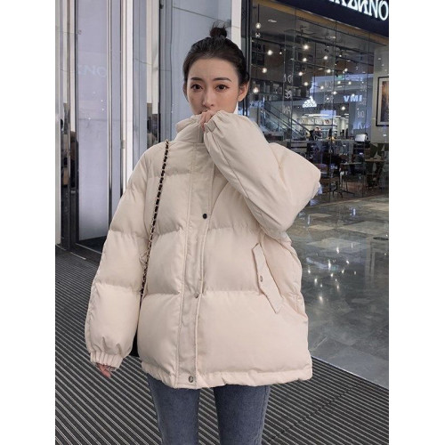 2025秋冬新款大碼女裝胖mm百搭羽絨棉寬鬆休閒麵包服棉服棉衣外套