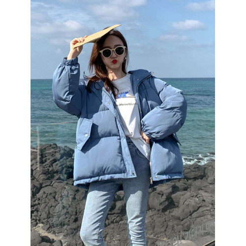 2025秋冬新款大碼女裝胖mm百搭羽絨棉寬鬆休閒麵包服棉服棉衣外套