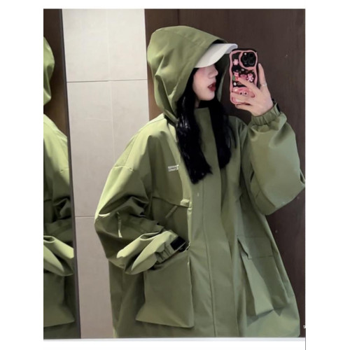 美式機能工裝防風衣防水沖鋒衣外套女春秋爆款今年流行美拉德穿搭 美式機能工裝防風衣防水沖鋒衣外套女春秋爆款今年流行美拉德穿搭