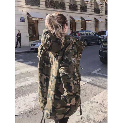 2025冬新迷彩棉服外套男女休閒寬松潮韓學生工裝棉襖中長軍綠大衣 2025冬新迷彩棉服外套男女休閒寬松潮韓學生工裝棉襖中長軍綠大衣