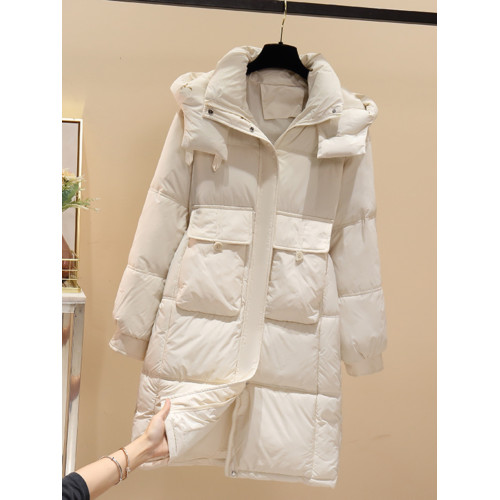 羽絨棉服女2025年新款冬季加厚棉襖中長款韓系外套黑色大碼夾棉衣 羽絨棉服女2025年新款冬季加厚棉襖中長款韓系外套黑色大碼夾棉衣