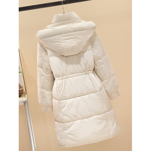 羽絨棉服女2025年新款冬季加厚棉襖中長款韓系外套黑色大碼夾棉衣 羽絨棉服女2025年新款冬季加厚棉襖中長款韓系外套黑色大碼夾棉衣