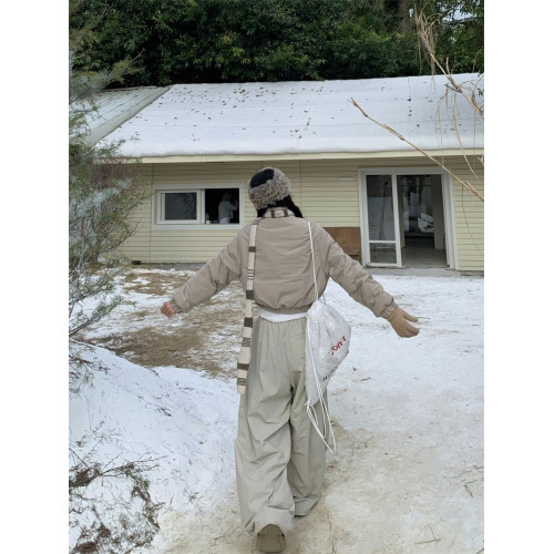 195大喜 美式復古立領短款棉服外套女冬季小衆顯瘦百搭麵包服棉衣 195大喜 美式復古立領短款棉服外套女冬季小衆顯瘦百搭麵包服棉衣