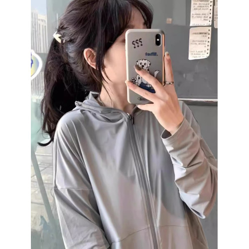 冰絲硬核防曬衣服女輕薄款夏季學生新款2025年騎車涼感開衫外套潮 冰絲硬核防曬衣服女輕薄款夏季學生新款2025年騎車涼感開衫外套潮