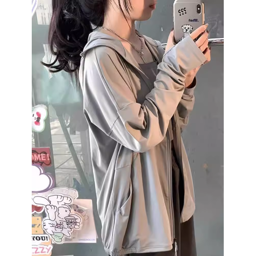 冰絲硬核防曬衣服女輕薄款夏季學生新款2025年騎車涼感開衫外套潮 冰絲硬核防曬衣服女輕薄款夏季學生新款2025年騎車涼感開衫外套潮