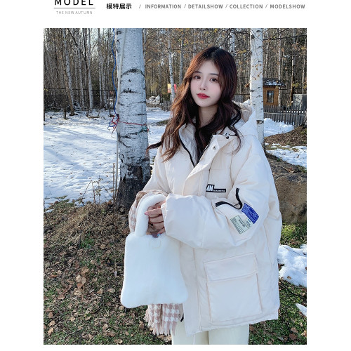 高級感版型超好看羽絨棉服冬女小個子中長款韓版寬松加厚連帽棉襖 高級感版型超好看羽絨棉服冬女小個子中長款韓版寬松加厚連帽棉襖
