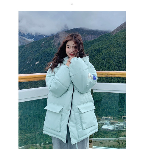 高級感版型超好看羽絨棉服冬女小個子中長款韓版寬松加厚連帽棉襖 高級感版型超好看羽絨棉服冬女小個子中長款韓版寬松加厚連帽棉襖
