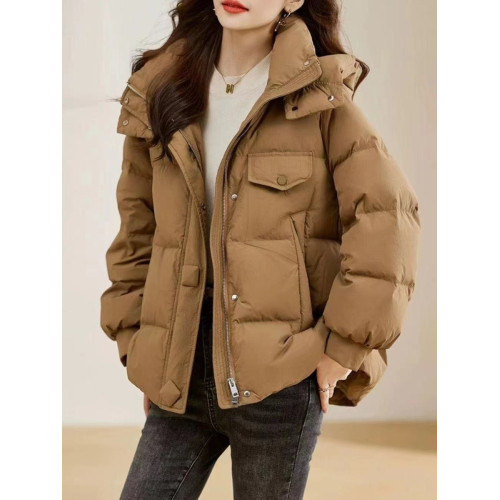 羽絨棉服女冬季2025新款韓版寬松大碼加厚連帽麵包服棉衣棉襖外套 羽絨棉服女冬季2025新款韓版寬松大碼加厚連帽麵包服棉衣棉襖外套