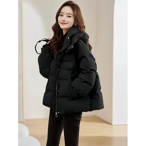 羽絨棉服女冬季2025新款韓版寬松大碼加厚連帽麵包服棉衣棉襖外套 羽絨棉服女冬季2025新款韓版寬松大碼加厚連帽麵包服棉衣棉襖外套