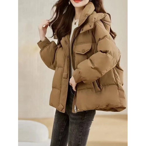 羽絨棉服女冬季2025新款韓版寬松大碼加厚連帽麵包服棉衣棉襖外套 羽絨棉服女冬季2025新款韓版寬松大碼加厚連帽麵包服棉衣棉襖外套