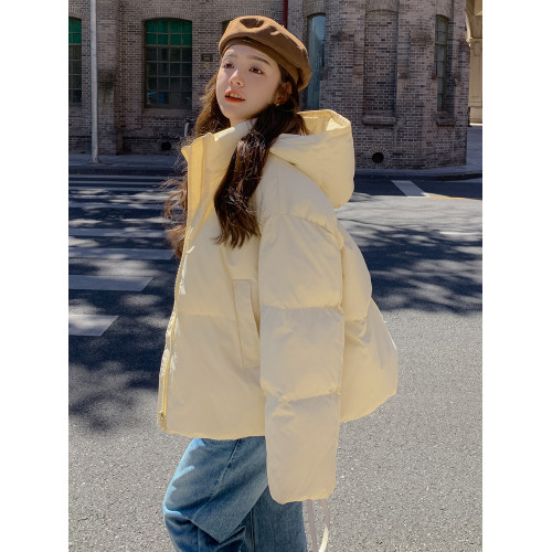 白色棉服女冬季2025新款韓系加厚羽絨棉衣小個子短款棉襖外套 白色棉服女冬季2025新款韓系加厚羽絨棉衣小個子短款棉襖外套