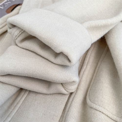 秋冬粉色外套開衫毛衣上衣女外搭寬松顯瘦溫柔風軟糯甜美連帽大衣