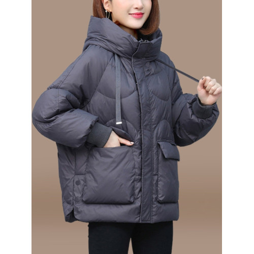 高級品牌羽絨服外套女冬款2026新款大碼寬鬆休閒減齡棉衣棉服爆款