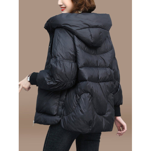 高級品牌羽絨服外套女冬款2026新款大碼寬鬆休閒減齡棉衣棉服爆款