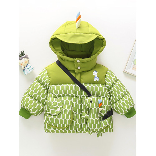 男寶寶冬季羽絨棉服2023新款洋氣加絨加厚棉襖男寶寶冬裝連帽外套 男寶寶冬季羽絨棉服2023新款洋氣加絨加厚棉襖男寶寶冬裝連帽外套