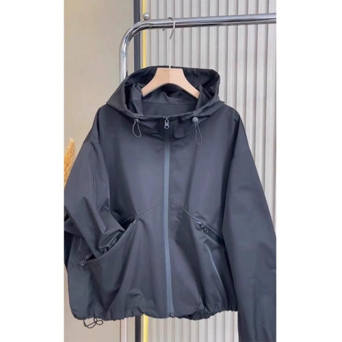 連帽工裝風衣外套女2025年春季新款歐貨小個子今年流行沖鋒衣夾克 連帽工裝風衣外套女2025年春季新款歐貨小個子今年流行沖鋒衣夾克