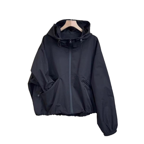 連帽工裝風衣外套女2025年春季新款歐貨小個子今年流行沖鋒衣夾克 連帽工裝風衣外套女2025年春季新款歐貨小個子今年流行沖鋒衣夾克