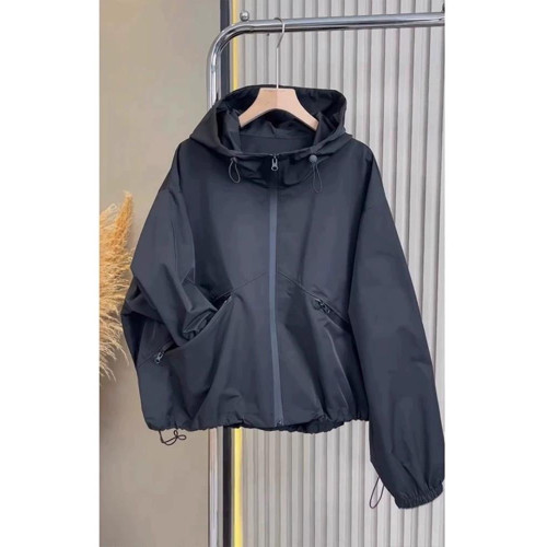 連帽工裝風衣外套女2025年春季新款歐貨小個子今年流行沖鋒衣夾克 連帽工裝風衣外套女2025年春季新款歐貨小個子今年流行沖鋒衣夾克