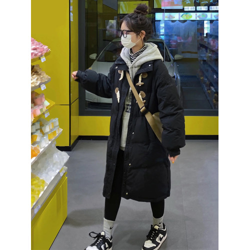 中長款棉服女秋冬季2025新款韓系棉衣小個子加厚外套牛角釦棉襖 中長款棉服女秋冬季2025新款韓系棉衣小個子加厚外套牛角釦棉襖