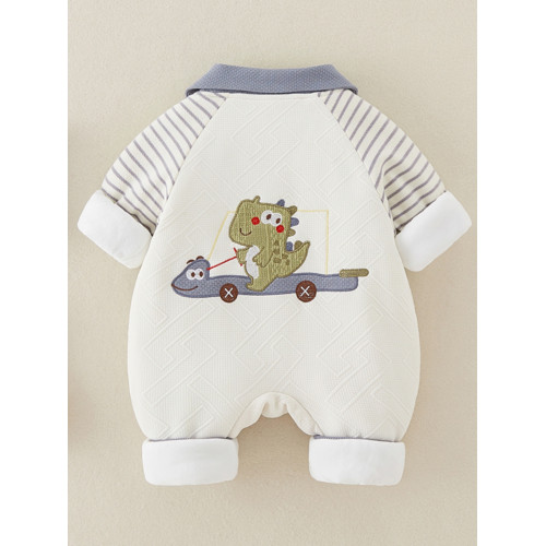 新生嬰兒衣服秋冬裝連體衣男寶寶韓版帥氣卡通薄棉外出保暖爬爬服 新生嬰兒衣服秋冬裝連體衣男寶寶韓版帥氣卡通薄棉外出保暖爬爬服