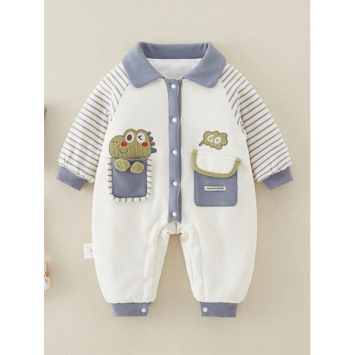 新生嬰兒衣服秋冬裝連體衣男寶寶韓版帥氣卡通薄棉外出保暖爬爬服 新生嬰兒衣服秋冬裝連體衣男寶寶韓版帥氣卡通薄棉外出保暖爬爬服